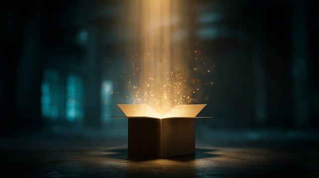 Mysterious Glowing Box Revealing Potential