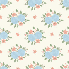 Minimalist_Pastel_Blue_Rose_Bouquet_with_Pink_Blossoms_Pattern