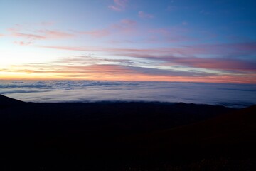 Obraz premium Sea of Clouds Landscape on Hawaii Island