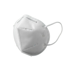 White Protective Respirator Face Mask with Ear Loops