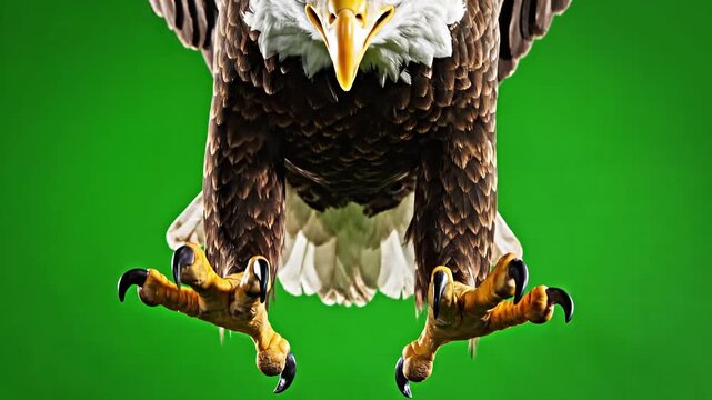 Bald Eagle Diving in Slow Motion