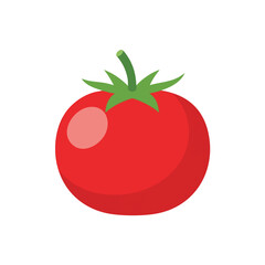 Fresh and Juicy Red Tomato with Green Stem for Healthy Cooking and Fresh Food Preparation