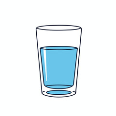 Glass of Water Illustration