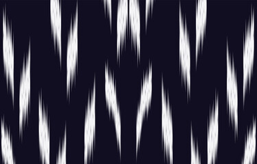 Ethnic ikat seamless pattern. hand drawn craftsmanship embroidery bohemian, abstract square geographic art fabric ikat textile material design for curtain, carpet, wallpaper, clothing, Batik.