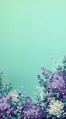 Violette Blumen, Pfanzen, Fr&uuml;hling