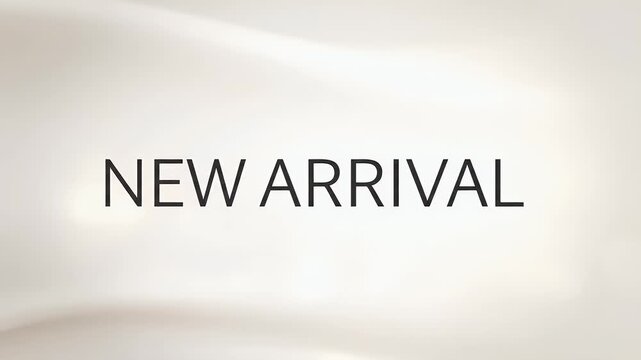 New Arrival Text Effect Thin Modern Font and Clean Gradient Fade