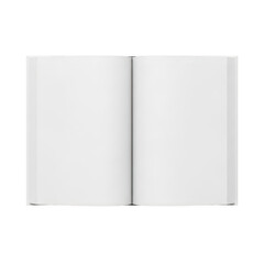 A pair of blank white books or notebooks standing upright side by side on a plain white background. isolated on transparent background
