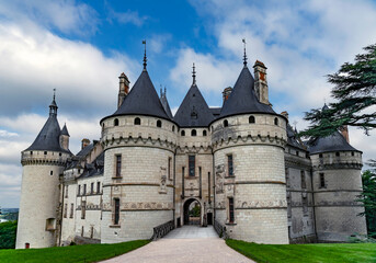 Obraz premium Castle Chaumont sur Loire, XV - XVI centuries, river Loire valley, France 