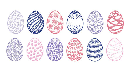 easter eggs set