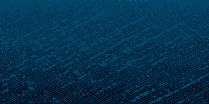 Abstract dark blue background with a textured digital grid pattern