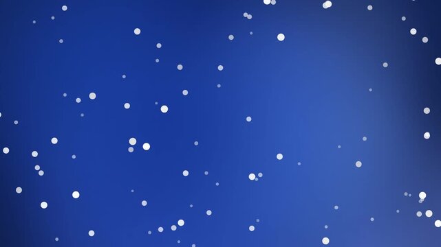 Creating a Calm Night Sky Scene with Falling Dots and Soft Blue Gradient