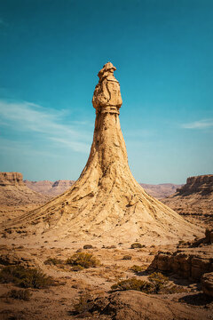 Balochistan lady of hope, sophisticated smooth sky, fresh view, pakistan monument