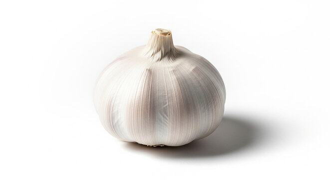 garlic isolated on white background