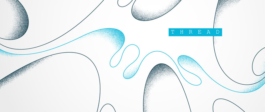 Minimal curvy lines vector abstract background, relaxing and tranquil art abstraction, antistress textured flowing lines, elegant dunamic graphics.