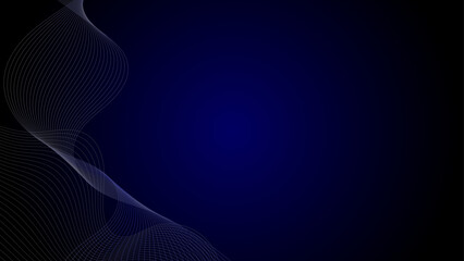 Abstract technology and science flowing wave lines background. 