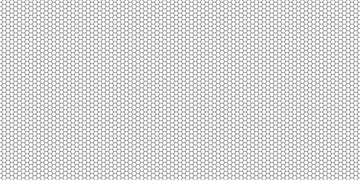 Seamless honeycomb grid background, hexagonal abstract repeating pattern texture