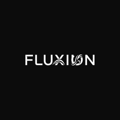 Fototapeta premium Fluxion Logo - Modern Abstract Symbol for Flow, Motion, and Innovation