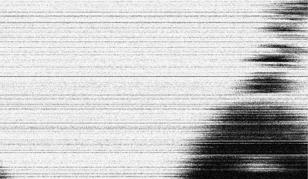 Black and white Glitch camera effect. Old video template. No signal. Static TV noise, bad TV signal.	