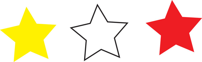 Obraz premium Three Star Award Emblem Vector Design