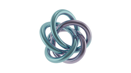 Fototapeta premium Colorful metal rings colorful rings isolated on a transparent background