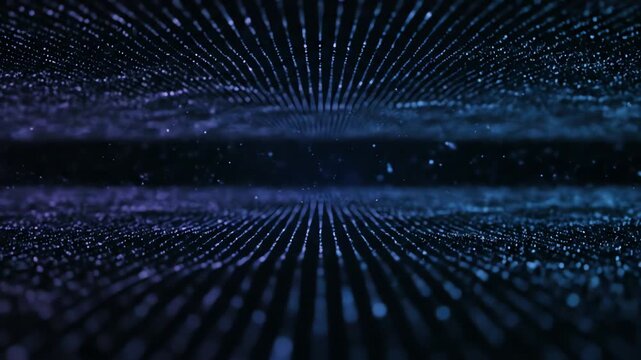 Corporate operations map flowing through layered system architecture visualized as process lines circulating in abstract digital environment