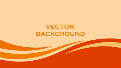 Abstract gradient wave vector background in orange and gold tones, modern design template for banners, posters, business presentations, digital graphics, marketing materials, and creative projects