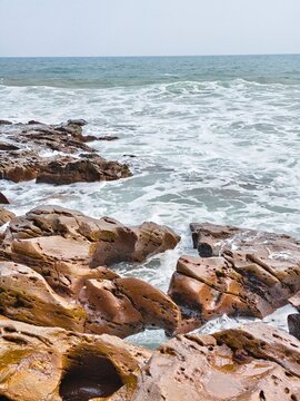 Visakhapatnam Tourism Guide - Composite Image of RK Beach, Kailasagiri, Araku Valley, Borra Caves, and Simhachalam Temple