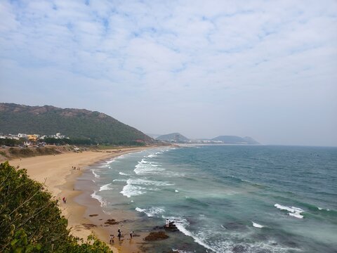 Visakhapatnam Tourism Guide - Composite Image of RK Beach, Kailasagiri, Araku Valley, Borra Caves, and Simhachalam Temple