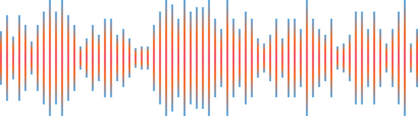 Sound wave podcast audio icon waveform frequency lines. Vector soundwave music pattern. Microphone signal equalizer background radio voice recording. Audio spectrum sound wave vector set
