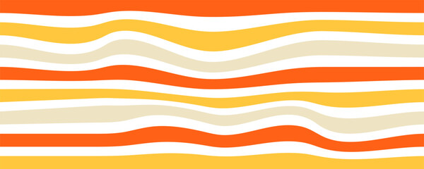 Colorful Trippy Wave Seamless Pattern. Line Psychedelic Wavy Seamless Pattern. Vector Swirl Marble Background