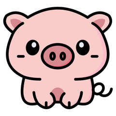 Fototapeta premium Cartoon Pig