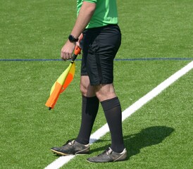 Obraz premium l'arbitre au football