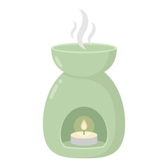 Aromatherapy Oil Burner with Candle