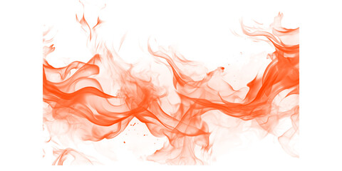 Naklejka premium Dynamic Fiery Abstract Flames Art Vibrant Orange Red Smoke Texture on Dark Black Background Intense Heat Energy Graphic