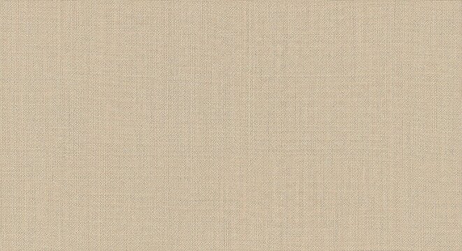 Detailed seamless texture of a tightly woven, neutral beige linen fabric, perfect for high-quality upholstery, natural clothing, or creative background designs ,craft ,empty ,wallpaper