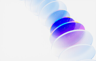 Abstract technology background for business and digital corporate design with gradient layer glass. 3d rendering