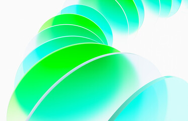 Abstract technology background for business and digital corporate design with gradient layer glass. 3d rendering