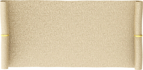 Fototapeta premium Blank Scroll with Gold Ties Background