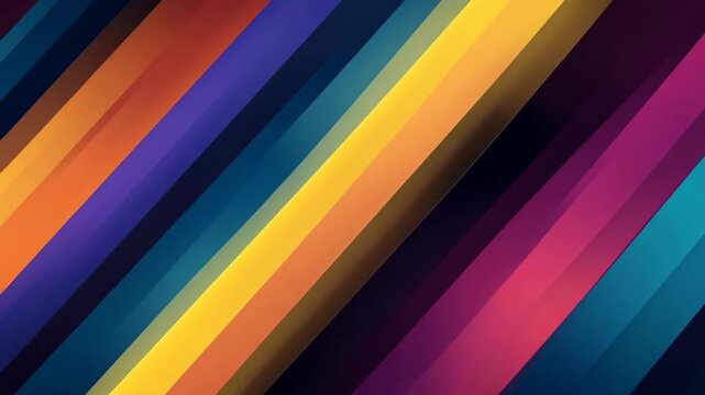 Colorful abstract background featuring a diagonal stripe pattern in various vibrant hues.