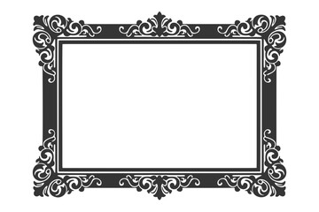 クラシカルな四角フレームのシルエットアイコン