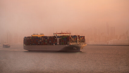 International shipping, maritime industry supply chain and global commerce, making it ideal for business logistics and transportation concepts.