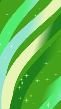 Natural Green Elements Moving Across Bright Setting
