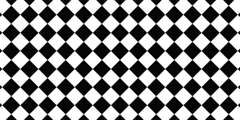 Modern black and white checkered pattern  Checkerboard seamless pattern abstract simple art