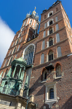 St Marys Basilica Basilica of the Assumption of the Blessed Virgin Mary in Krakow, Poland, Gothic parish church