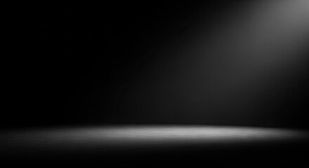 Obraz premium Abstract dark studio background with spotlights and empty space for designs