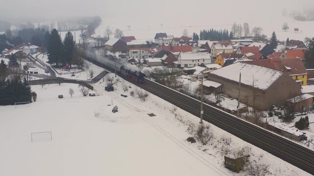 Rodelblitz 2026. Vogelperspektive, K&auml;lberfeld. 