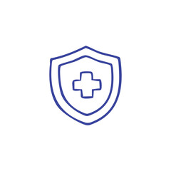 Obraz premium Medical Protection Shield Icon