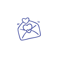 Love Letter Envelope with Heart