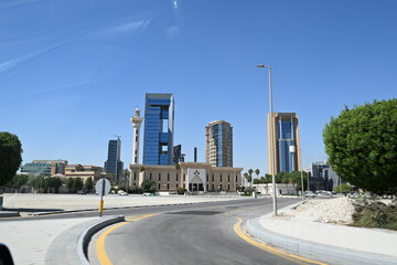 Saudi Arabia, KSA, Al Khobar - impression from the streets with skyline