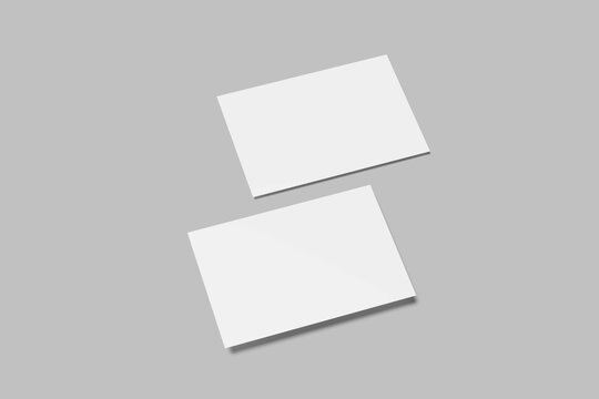 Postcard Mockup Design Presentation Blank